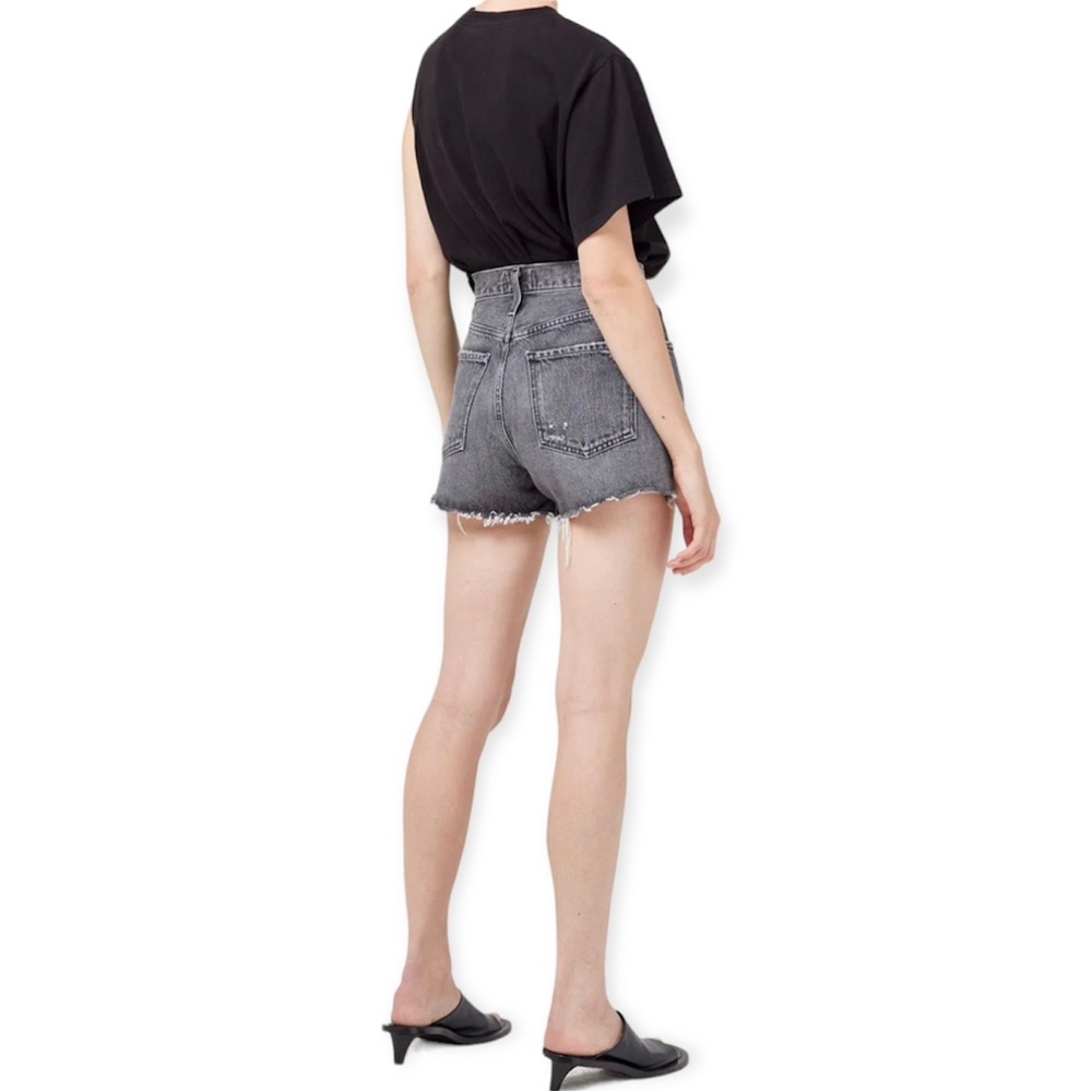 Agolde Dee Grey Jean Short Moxy - Picture 2 of 13